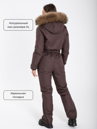 Комбинезон женский зимний Престиж Темный шоколад